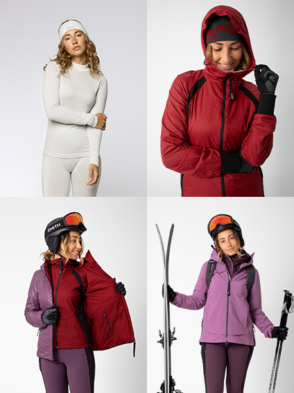 Come vestirsi a strati: l'abbigliamento per lo sci alpinismo da donna perfetto